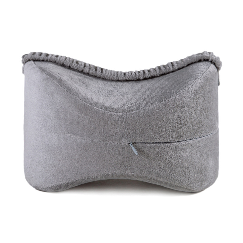 V888-ELOSUNG36012-202507211315-00 Grey Ergonomic Memory Foam Knee Pillow for Side Sleepers - Leg Positioner for Sciatica, Back, Hip & Joint Pain Relief - Image 1