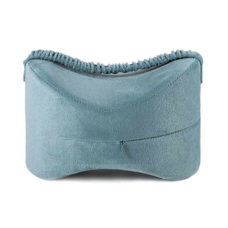 V888-ELOSUNG36013-202507211316-00 Blue Ergonomic Memory Foam Knee Pillow for Side Sleepers - Leg Positioner for Sciatica, Back, Hip & Joint Pain Relief - Image 1