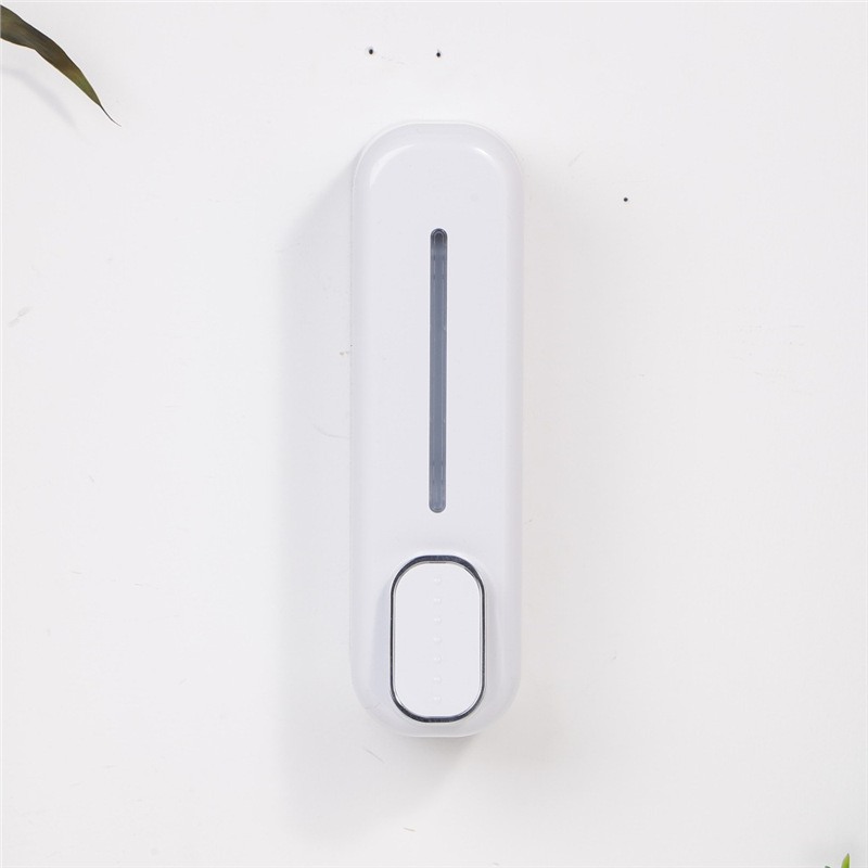 V888-ELOSUNG36194-202508111515-00 2 Pcs White Modern Wall-Mounted Press Soap Dispenser - 300ml Refillable Pump for Bathroom & Kitchen - Image 1