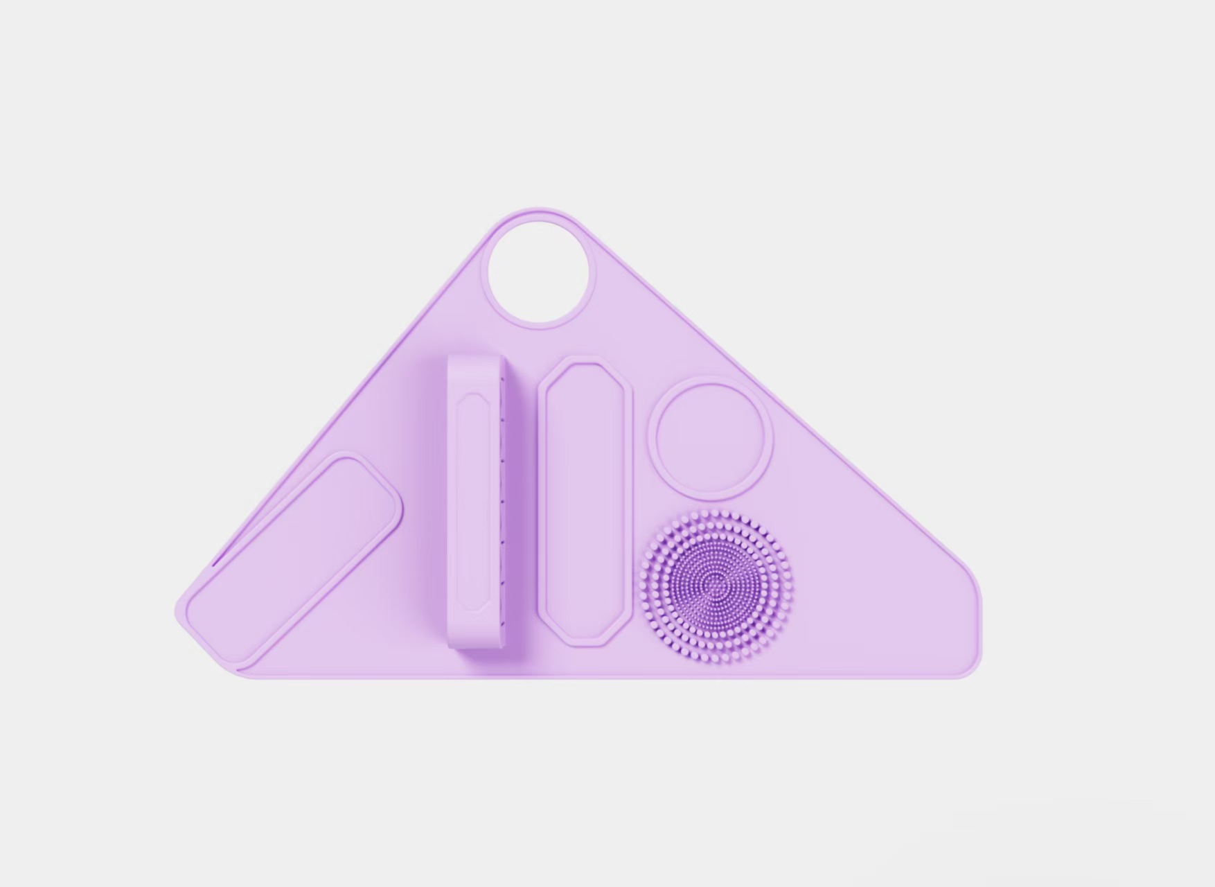 V888-ELOSUNG37007-202509091555-00 2pc Multi-Functional Silicone Makeup Artist Wristband - Wearable Palette, Brush Holder & Cleaner(Purple) - Image 1