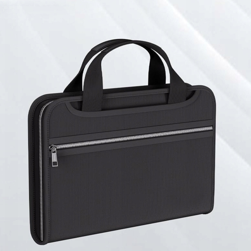 V888-ELOSUNG37060-202509220942-00 Fireproof & Waterproof Expanding File Folder Organizer with Zipper - Large Capacity Document Safe Bag(Silver zipper handle model) - Image 1