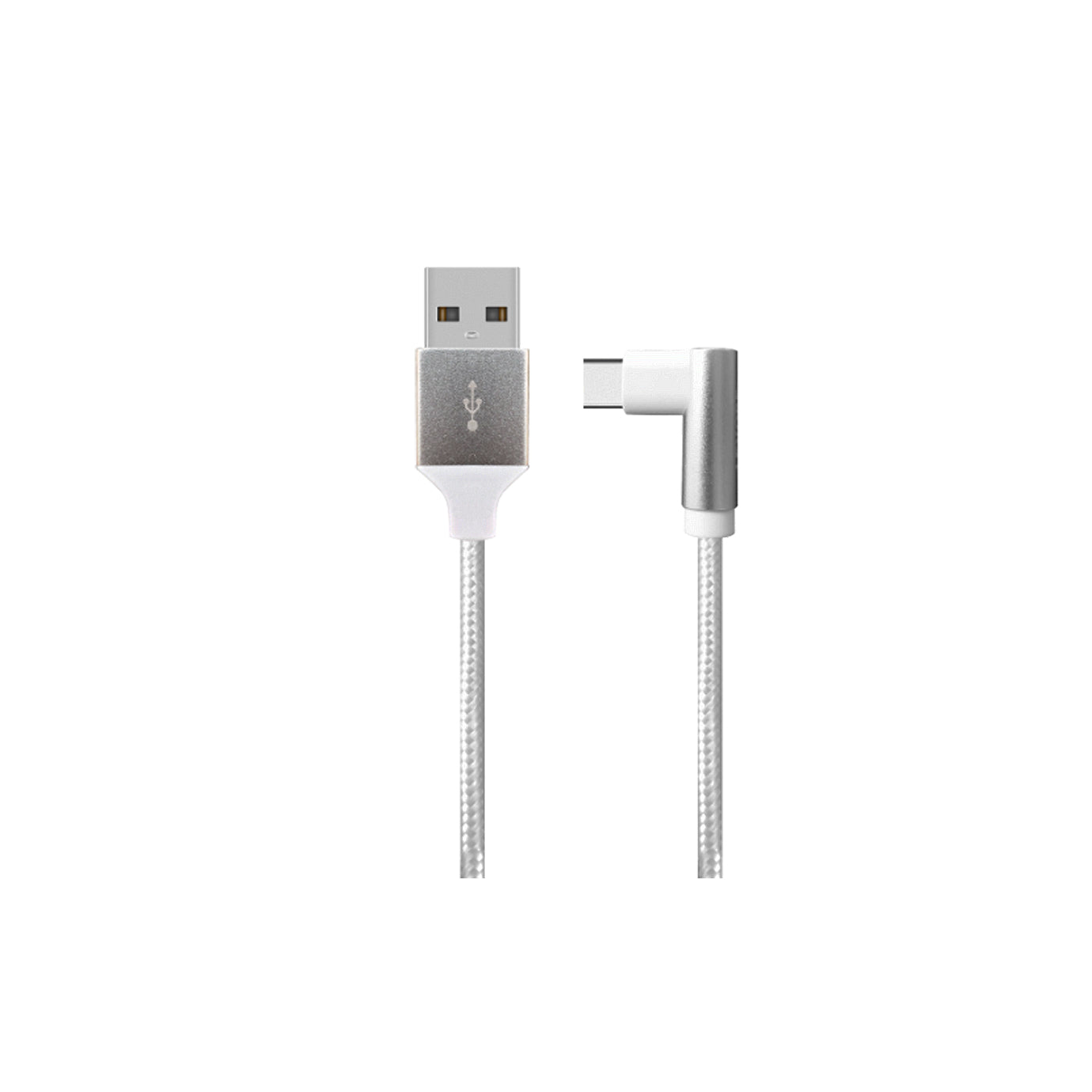 V915-EL0100-202509250841-00 1M USB A to USB C Right Angle 90 Degree L Shape Fast Charging Cable - Image 1