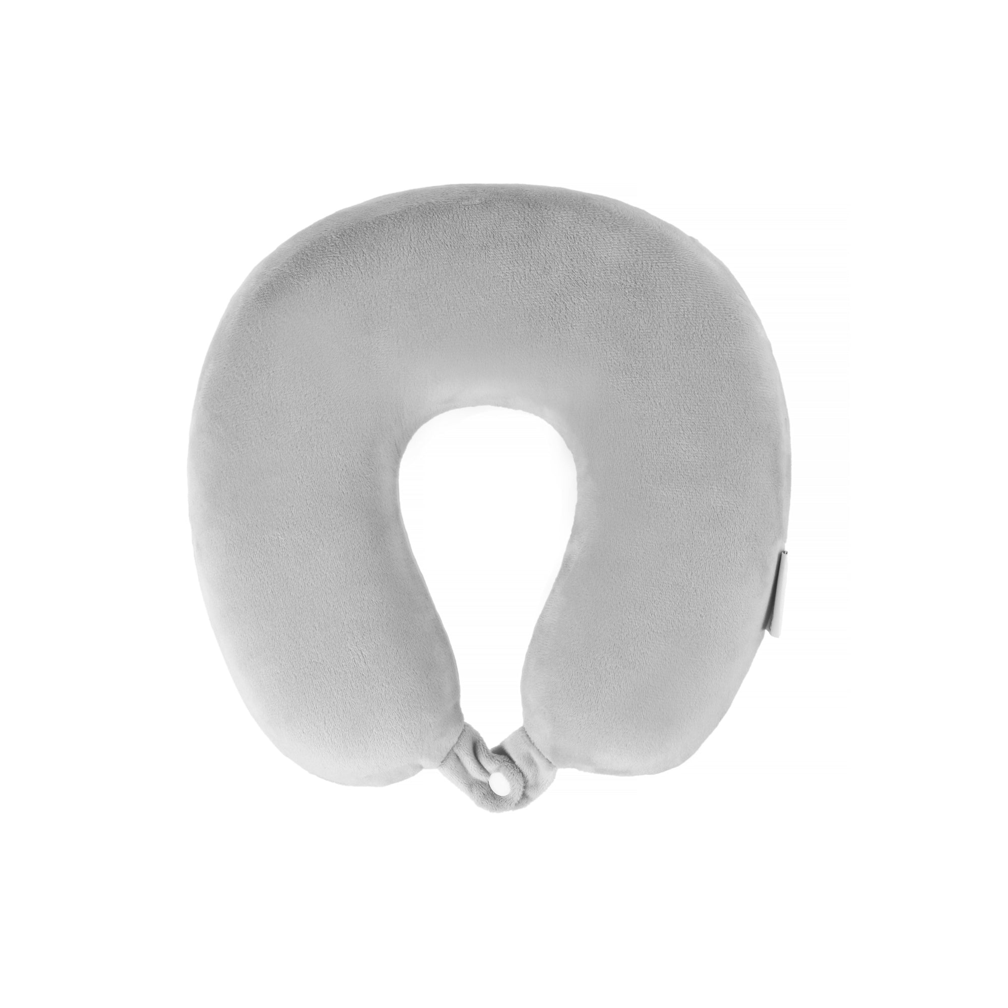 V915-FM0049-GY-202509250845-00 Deluxe Memory Foam Travel Pillow Grey - Image 1