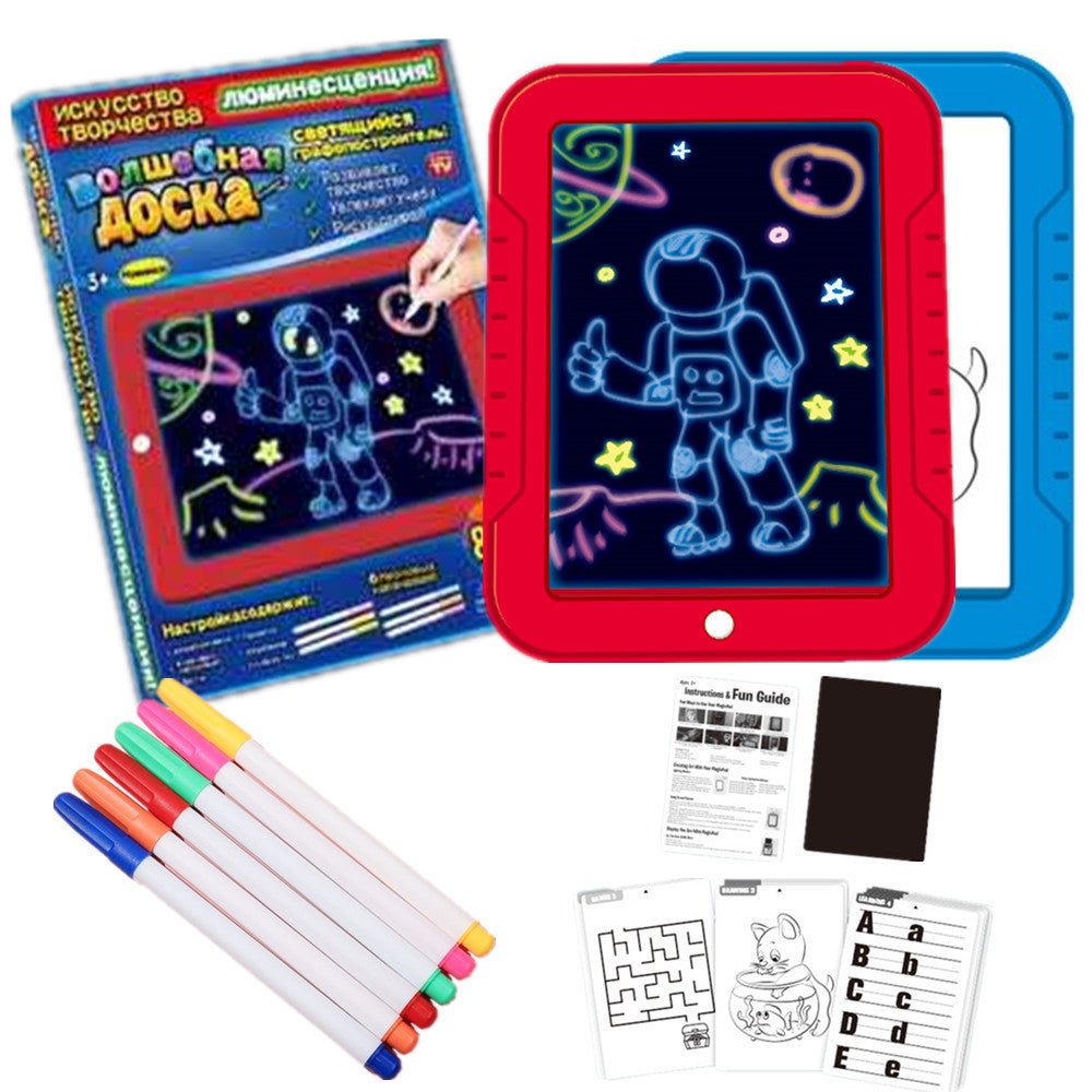 V922-AWD-D0112-MAGPAD-202508251215-00 Magic Drawing Pad Electronics LED Writing Board Creative Art For Children - Image 1
