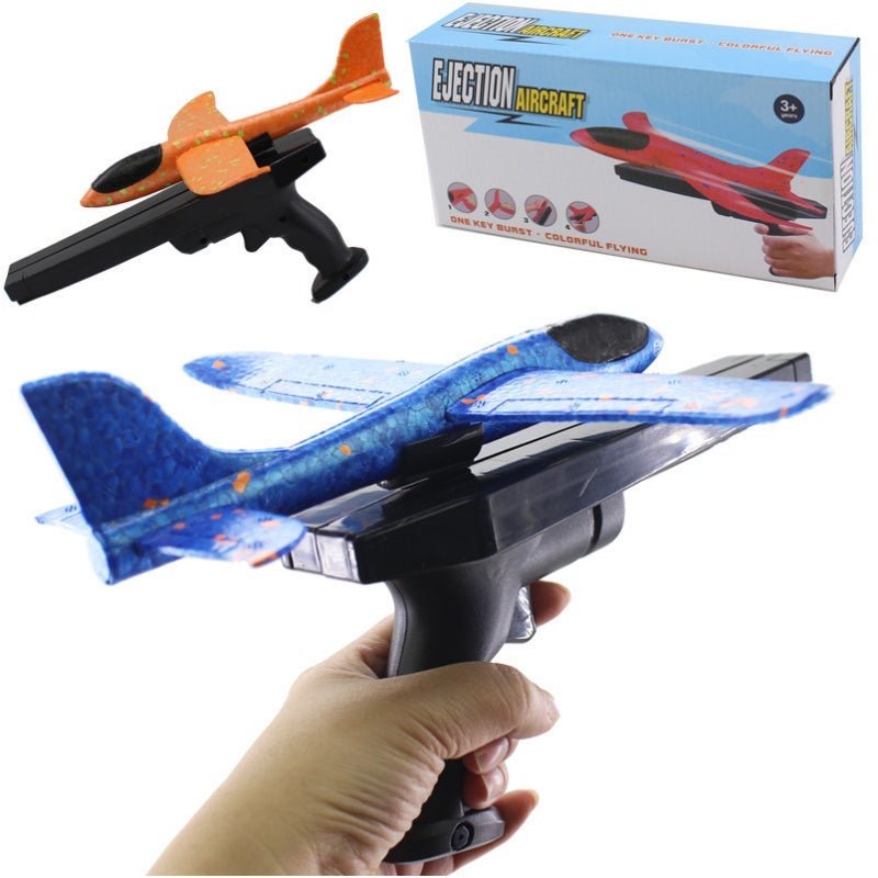 V922-AWD-E0404-EJCPLA-202508251205-00 2x Ejection Foam Plane Toy Outdoor Sport with Light Safe for Children Birthday Gift - Image 1