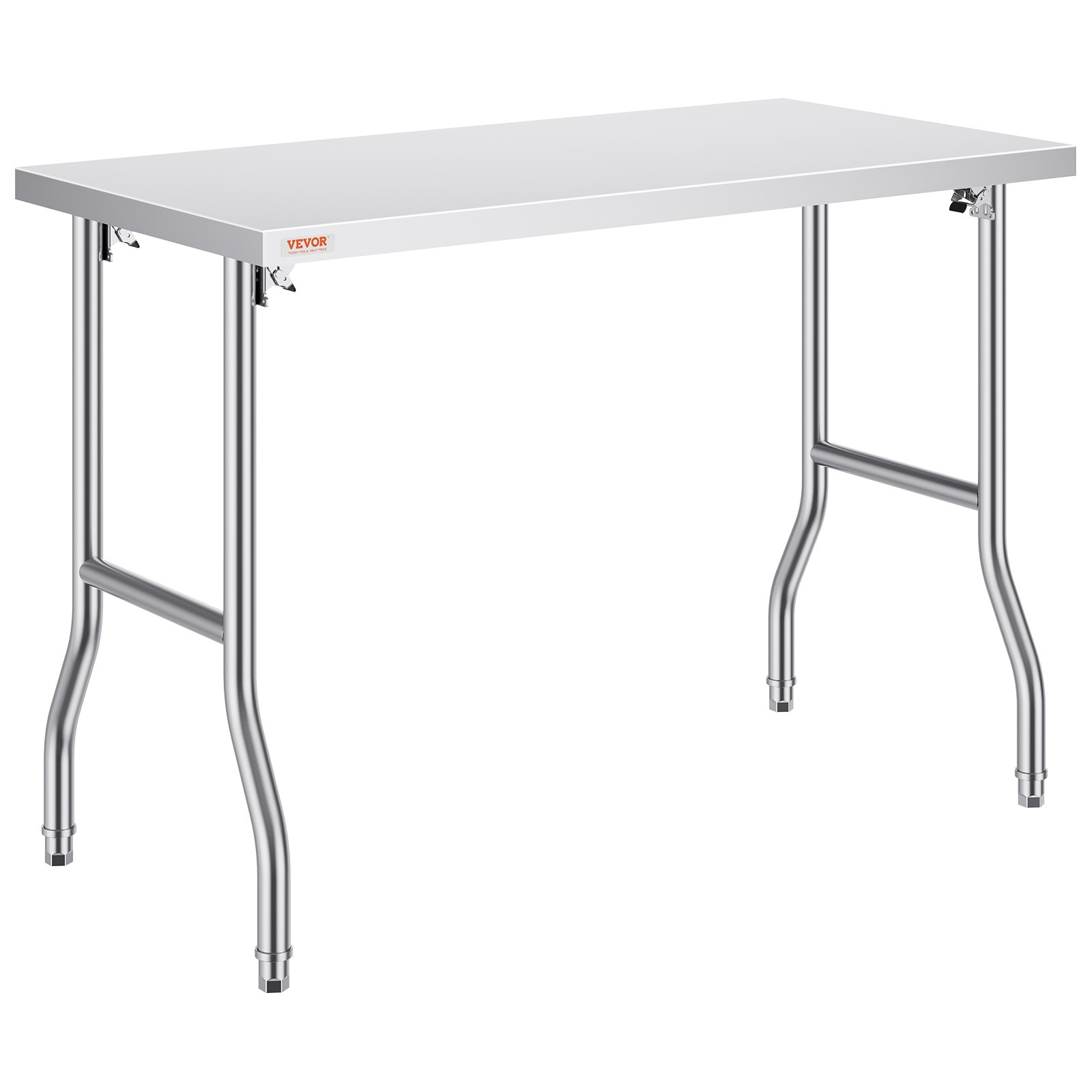 V952-CFGZT24X48YC00001V0-202507141635-00 VEVOR Stainless Steel Kitchen Bench Folding Commercial Prep Table 1220x610 mm - Image 1