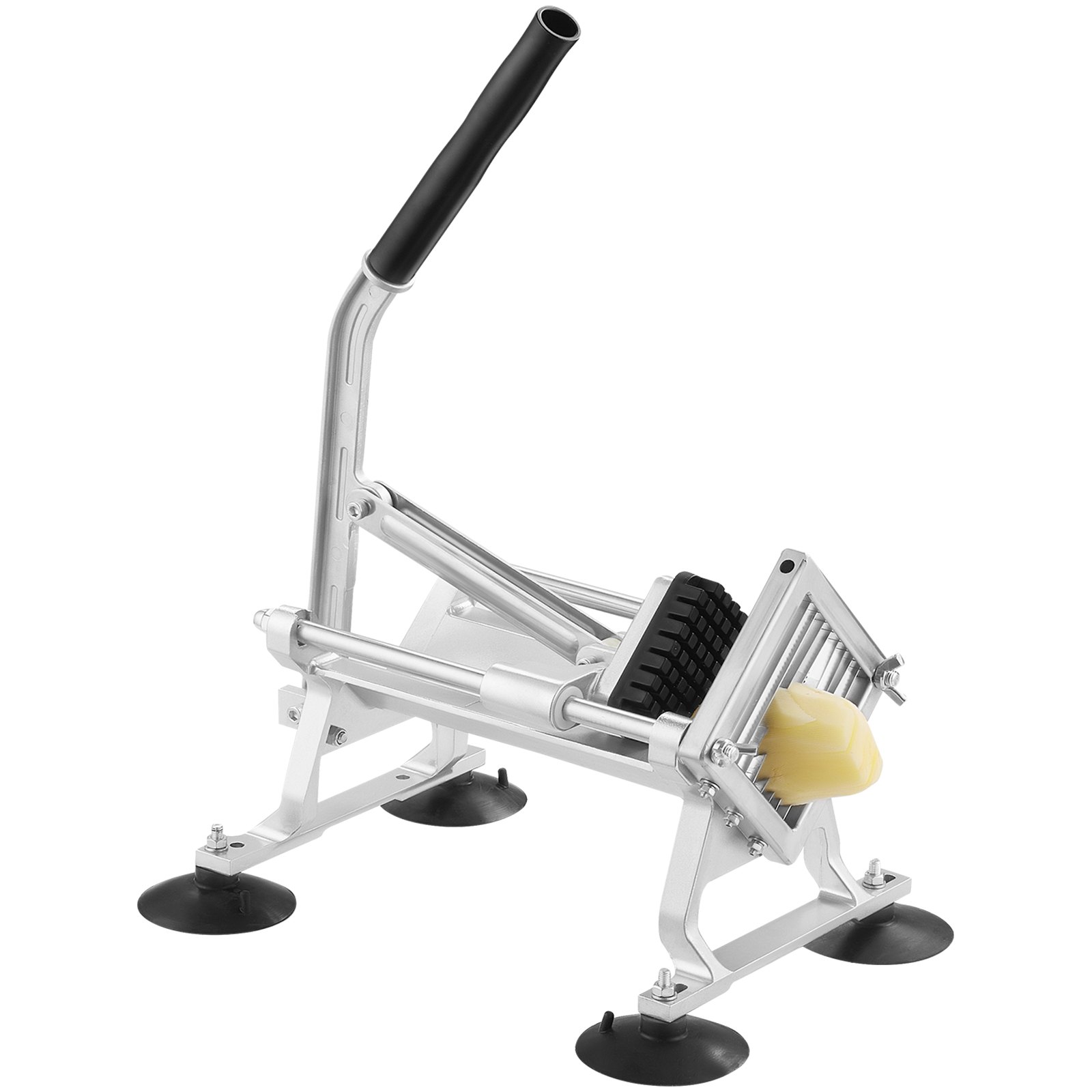 V952-FQQPJWS38INCMIPZFV0-202508012110-00 VEVOR Commercial Vegetable Slicer, 3/8 inch Fruit Slicer, Stainless Steel and Aluminum Alloy Vegetable Cutter Slicer Machine, Manual Slicer with Non-slip Feet, for Radishes, Onions, Potatoes, Lemons - Image 1