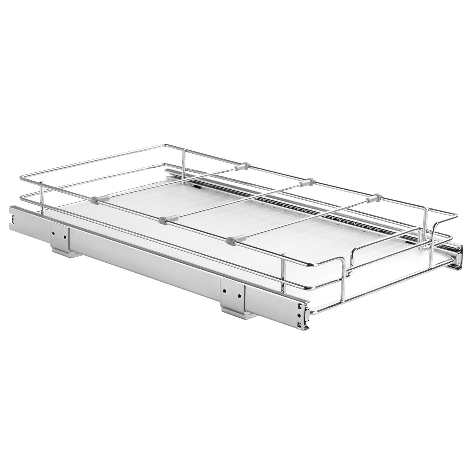 V952-HG111W21D315HPXRLV0-202507141535-00 VEVOR Pull Out Cabinet Under Sink Organizer 11 x 21 Inch Wire Drawer Basket - Image 1