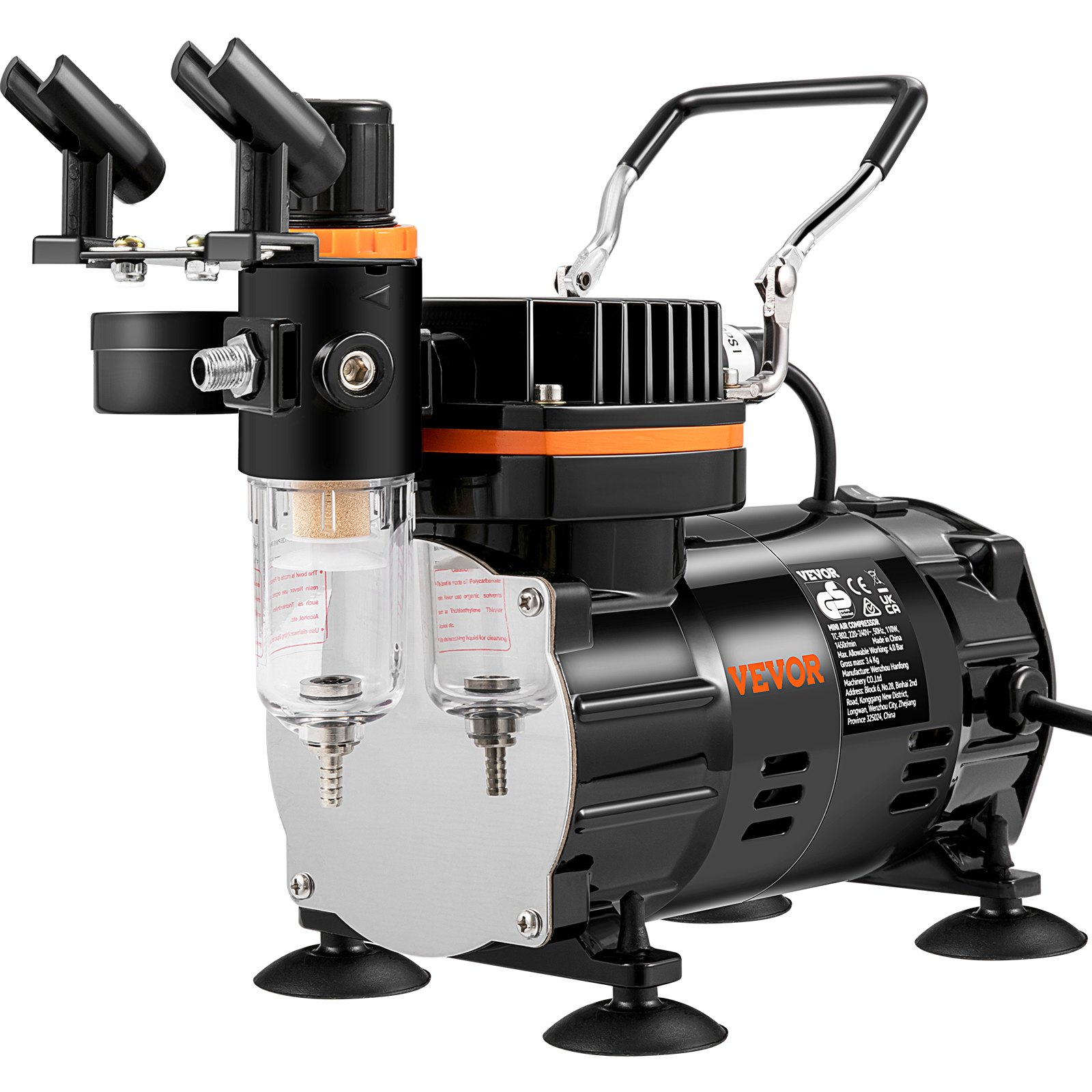 V952-JCBTZAGY34P9CVWMMV3-202507141220-00 VEVOR Airbrush Kit Dual-action Airbrush Compressor Art Nail Tattoo Makeup Model - Image 1