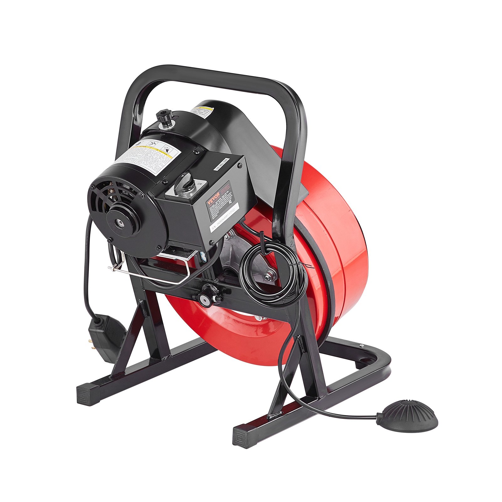 V952-SDJJKLSGDSTJA6DFTV3-202507141711-00 VEVOR Drain Cleaner Machine 50FT x 1/2Inch Manual Feed Snake Auger with 4 Cutter - Image 1