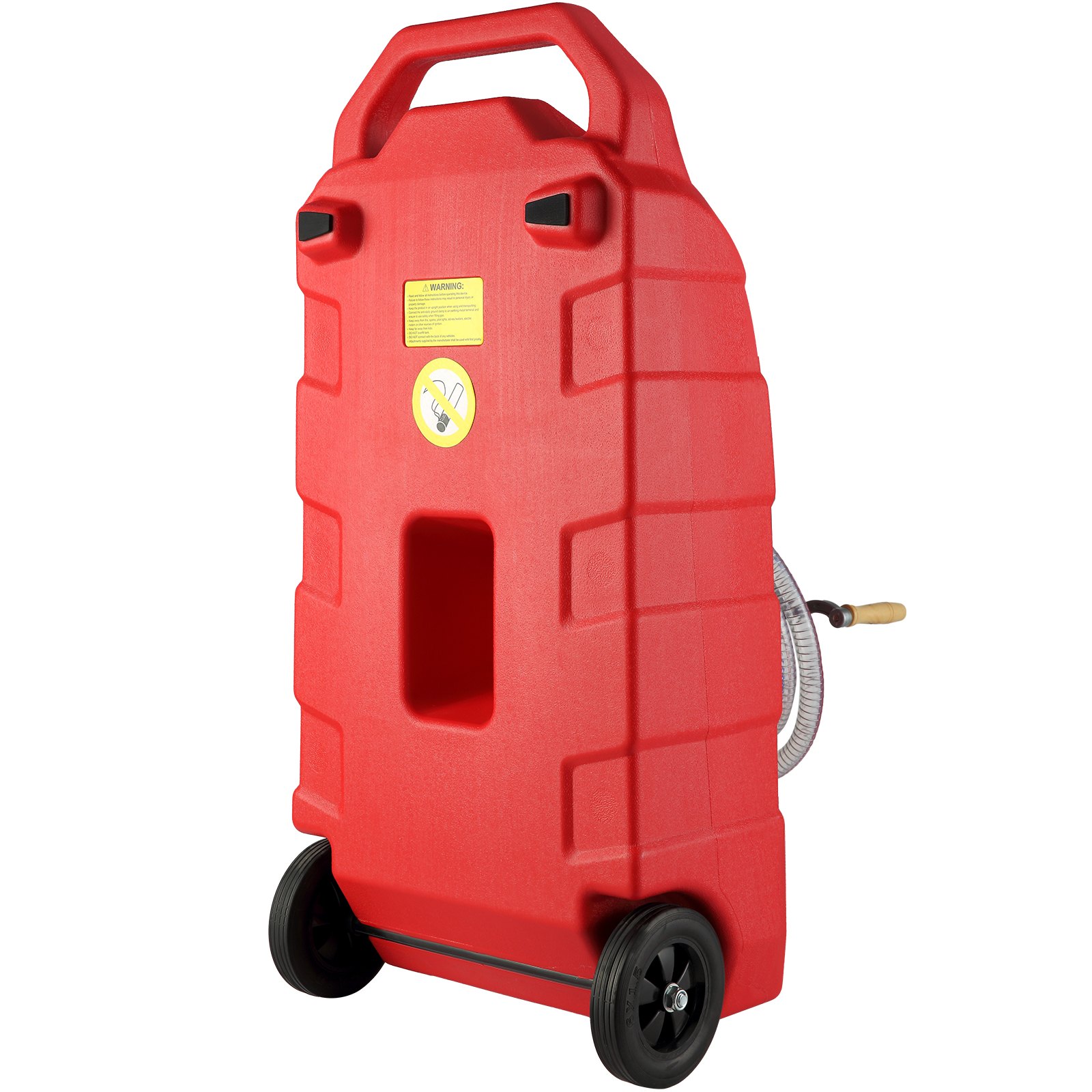V952-SLJYCSL163MM1YYBQV0-202508011745-00 VEVOR 60.57L Fuel Caddy, 7.8 L/min, Portable Gas Storage Tank Container with Hand Pump Rubber Wheels, Fuel Transfer Storage Tank for Gasoline Diesel Machine Oil Car Mowers Tractor Boat Motorcycle - Image 1