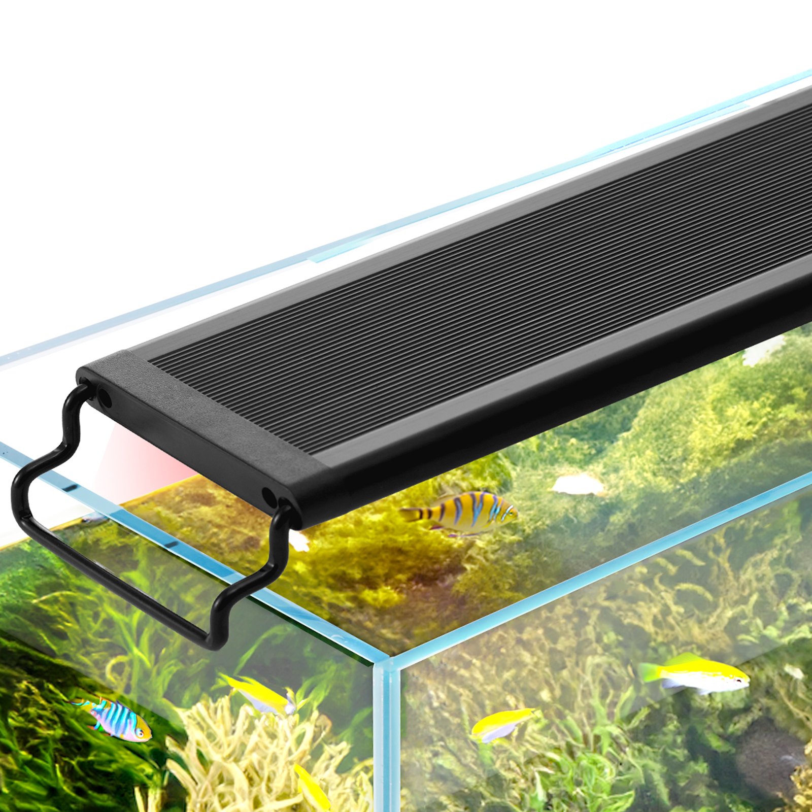V952-SSSSZXD1218YFXWB0V3-202508020043-00 VEVOR Aquarium Light, 14W Full Spectrum Fish Tank Light with 24/7 Natural Mode, Adjustable Timer & 5-Level Brightness, with Aluminum Alloy Shell Extendable Brackets for 12"-18" Freshwater Planted Tank - Image 1