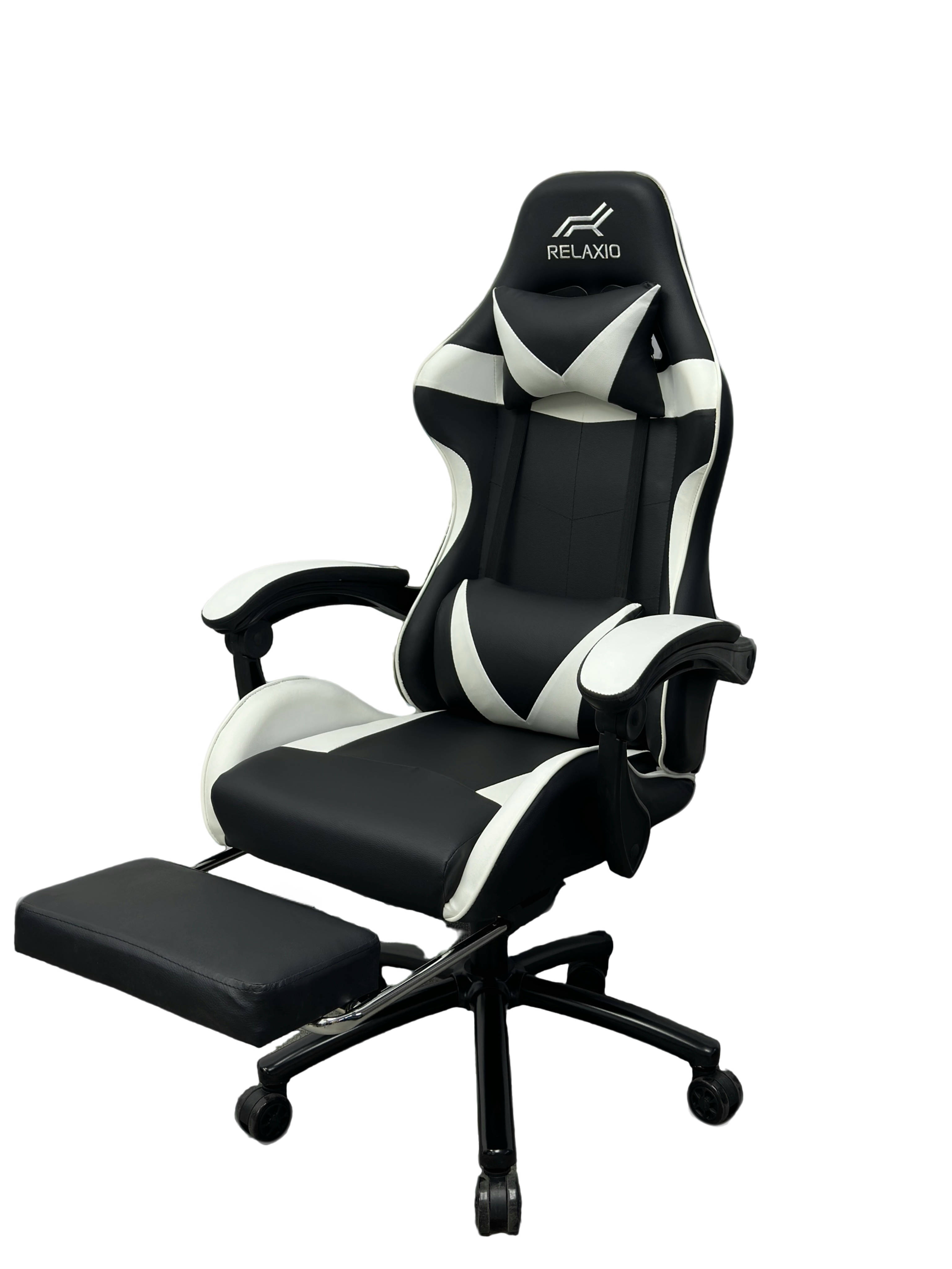 V957-SDGABLGASN3494S-202508201320-00 Gaming Chair With Headrest and Foot Rest - Black - Image 1