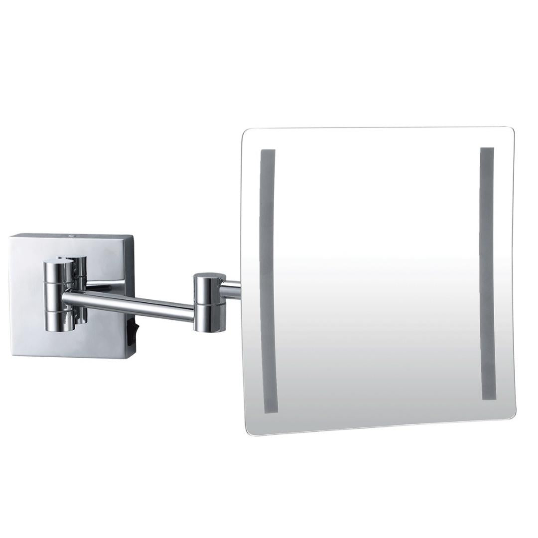 V959-DMMR0042-202507050205-00 3X LED Magnifying Mirror Wall Mount - Silver - Image 1