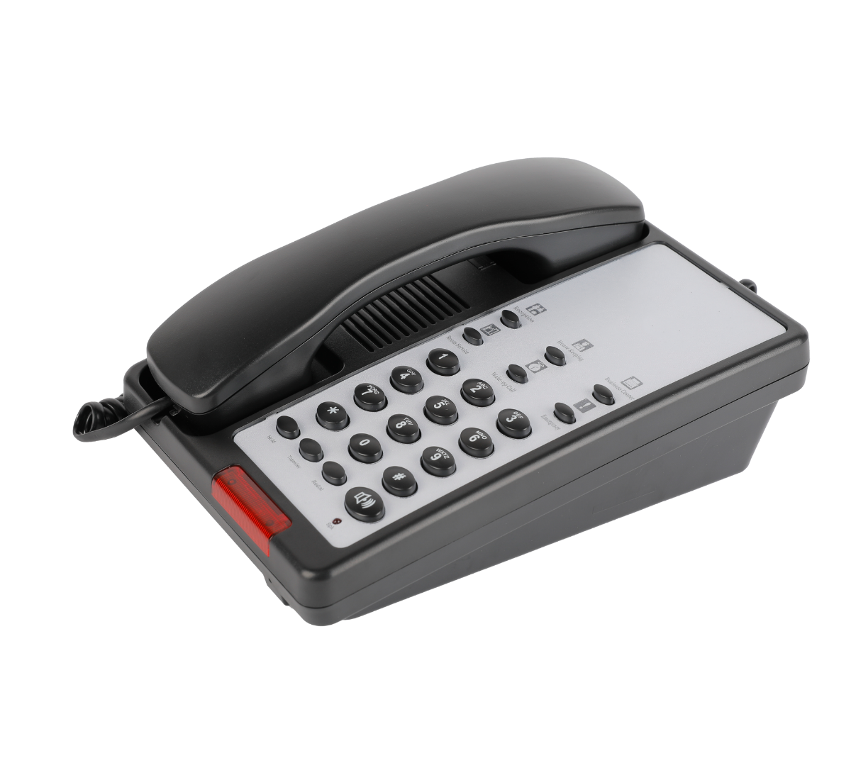 V959-DTPN0006-202507050215-00 Hotel Room Phone - Black - Image 1