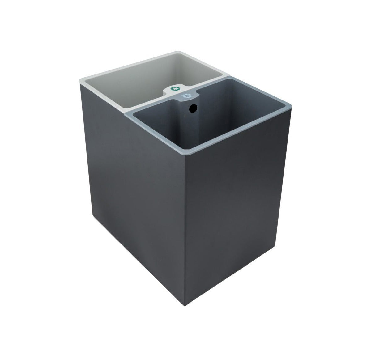 V959-DWBN0013-202507050325-00 Recycle Compartment Bin 7L + 7L - Black - Image 1