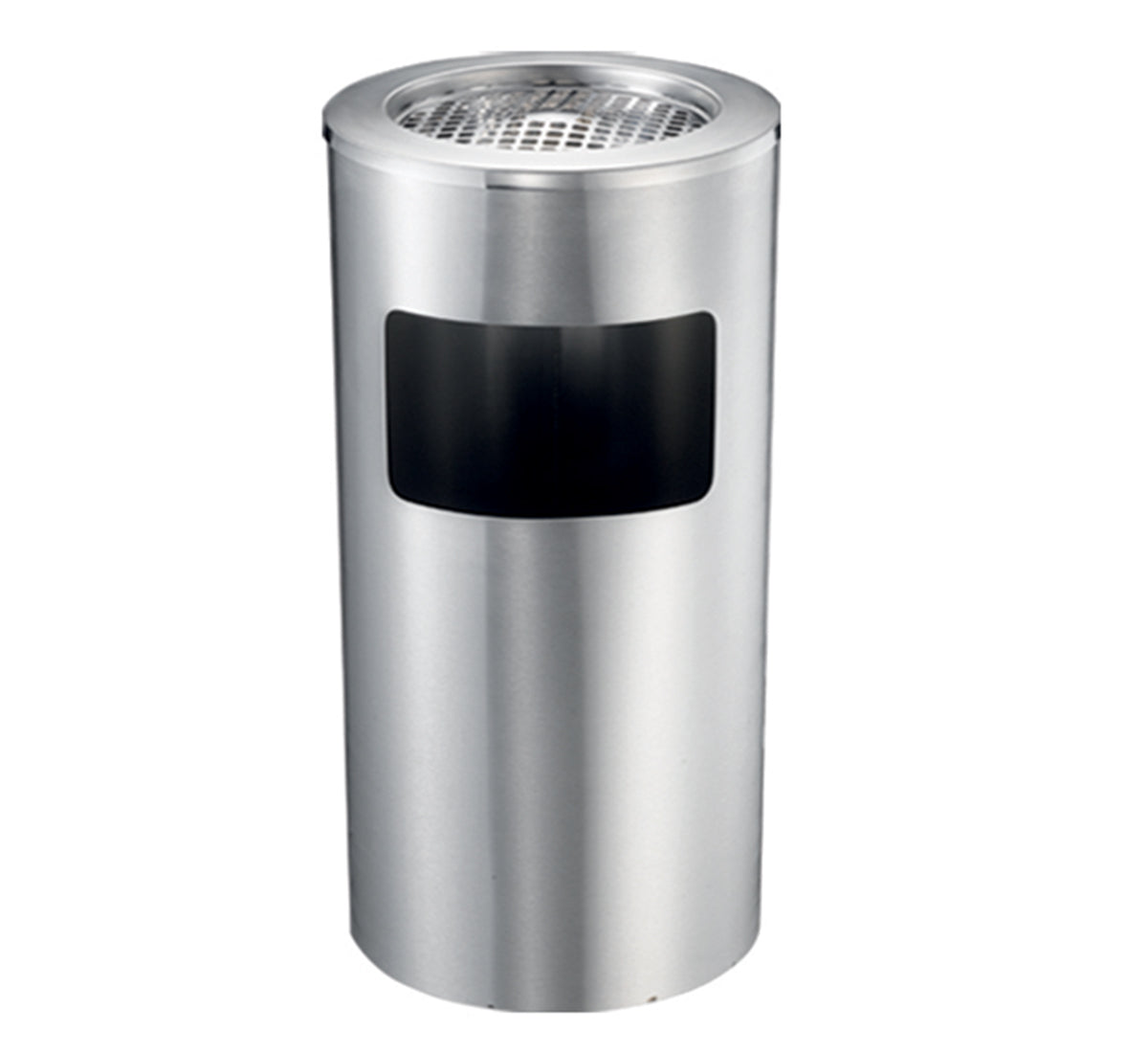 V959-DWBN0016-202507050210-00 Stainless Steel Lobby Bin With Ashtray 10L - Image 1