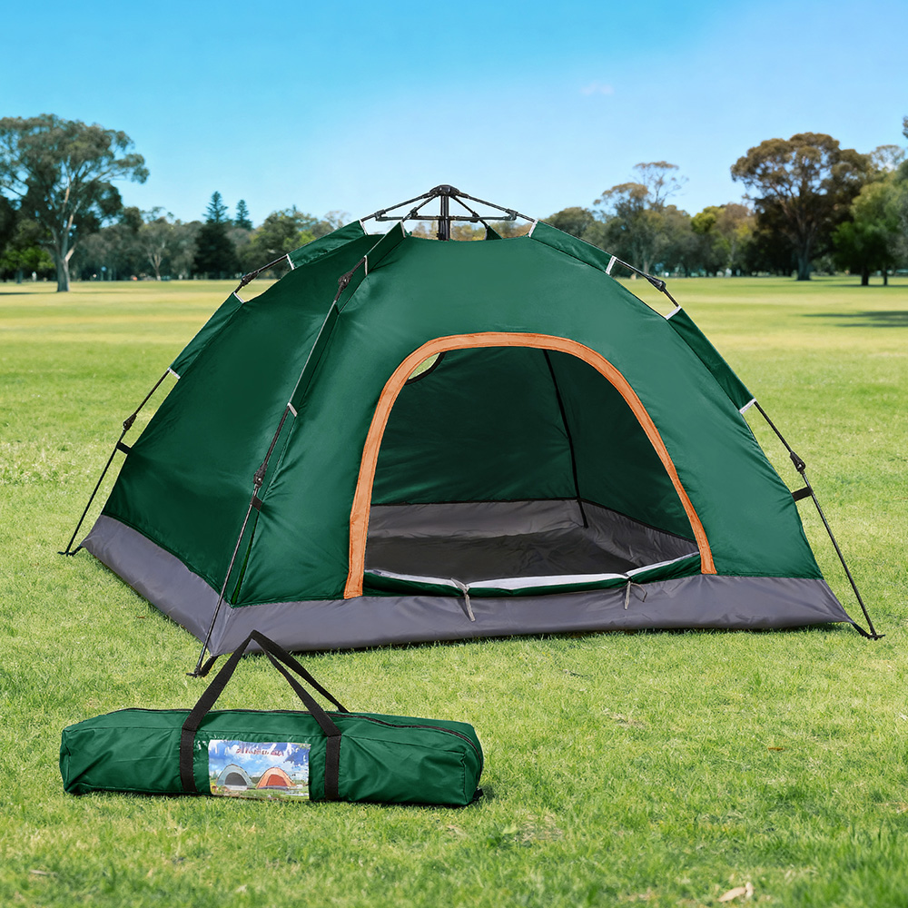 XFEL-TENT-210D-GN-202509301700-00 Weisshorn Camping Tent Instant Tent Pop up 2 Person Outdoor Hiking Tents Hiking Green - Image 1